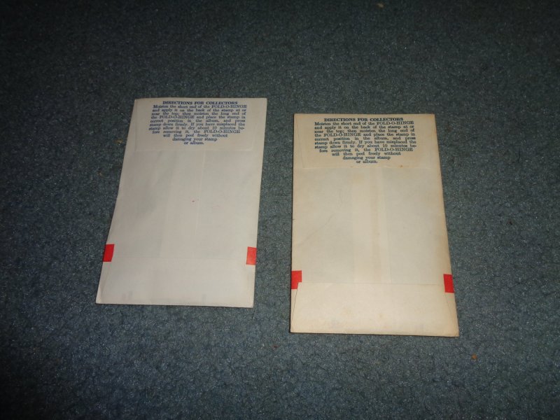 HAROLD COHN STAMP HINGES IN UNOPENED PACKAGES, LOT OF 2