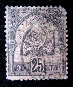 TUNISIA - SCOTT#5 - USED - CAT VAL $70.00