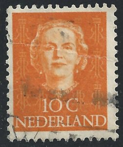 Netherlands #308 10c Queen Juliana ~ Used