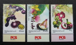 *FREE SHIP Malaysia Medicinal Plants IV 2018 Fruits Food Flower (stamp logo) MNH