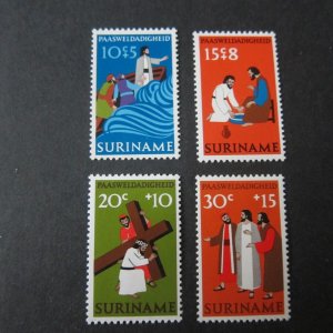 Suriname 1973 Sc Sc B192-4.196 Christmas Religion set MNH