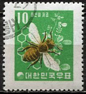 Korea South; 1960: Sc. # 302: O/Used Single Stamp