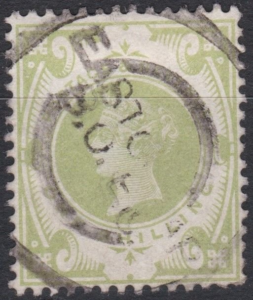 Great Britain Sg211 1s Dull Green Used Cv £80