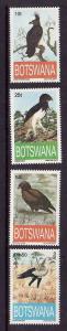 D3-Botswana-Scott#554-7-Unused NH set-Birds-Eagles-1993-