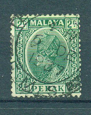 Malaya - Perak sc# 70 used cat value $.25