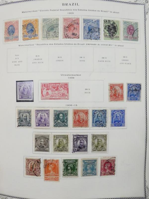 EDW1949SELL : BRAZIL Extensive Mint & Used collection on pages with many Better.