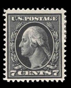 MOMEN: US STAMPS #407 7c MINT OG H LOT #78365-3