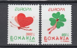 Romania STAMPS 1998 EUROPE CEPT FLOWERS BUTTERFLY MiNr 5297-98 MNH POST