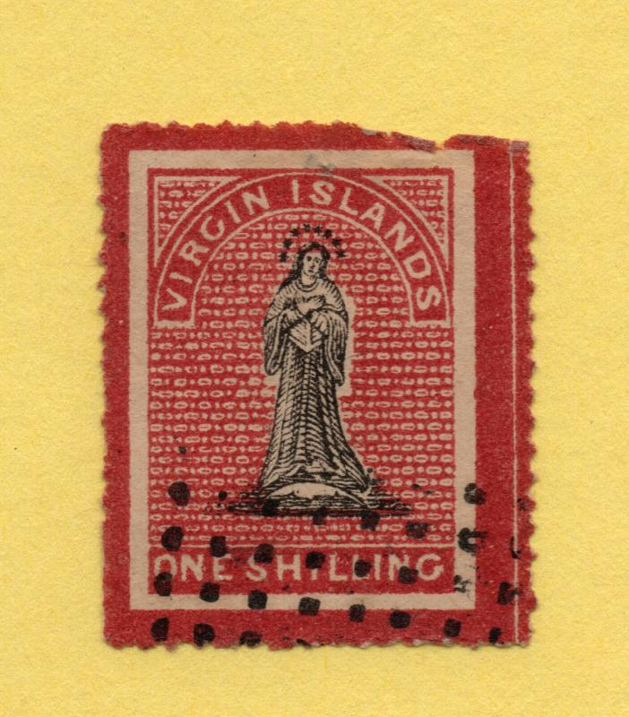 British Virgin Islands - SG# 14 Used (dmgd perfs/thin @ top) - Lot 0119_0318302