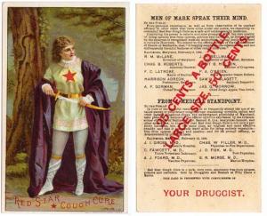 Red Star Cough Cure, Man Pulls Sword TC