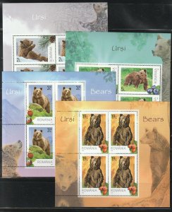 Romania STAMPS 2020 BEARS ANIMALS NATURE MNH POST SHEETS