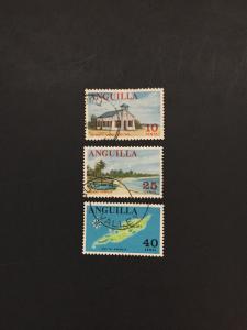 Anguilla #23 + #26-27 used