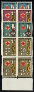 Netherlands Colonies, Netherlands New Guinea #B15-18 Cat$20, 1958 Red Cross, ...