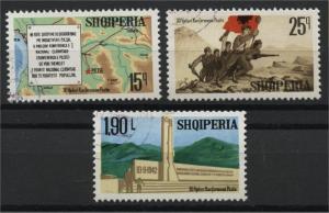 ALBANIA  30th  YEARS ANNIVERSARY OF THE PEZA cONGRESS 1972  NH SET