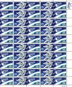 U.S. #1331-1332 MINT OG NH FULL SHEET OF STAMPS