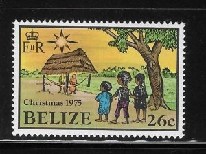 Belize 1975 Christmas Thatched hut and children Sc 371 MNH A728