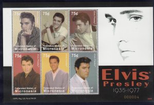 MICRONESIA Sc 771 NH MINISHEET OF 2008 - ELVIS PRESLEY - (JO23)