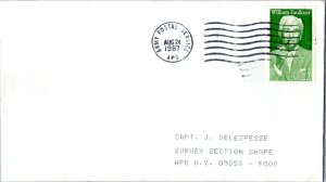 United States A.P.O.'s 22c William Faulkner 1987 Army Postal Service, APO to ...