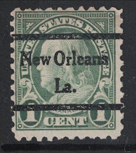 SC# 581 Single Line New Orleans Pre-Cancel - S28535