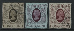 Hong Kong QEII 1982 $10 to $50.- used