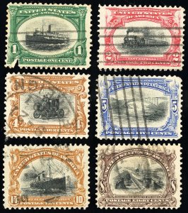 US Stamps # 294-9 Pan-American Used F-VF Set