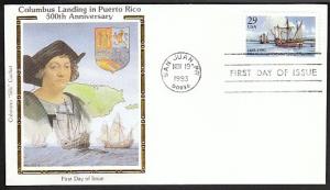 U.S. 2805 Columbus (Colorano) U/A FDC 