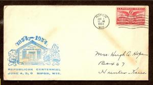 REPUBLICAN PARTY CENTENNIAL - RIPON, WIS.- 6-4-54-SCOTT #C40