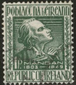 Ireland Scott 141 used 1949 Mangan stamp wmk 262 CV$5