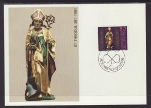 Liechtenstein 713 Maxi Card U/A FDC