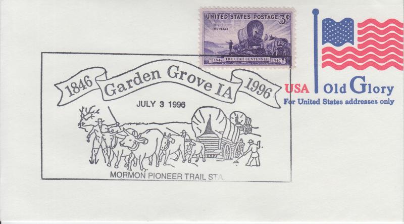 1996 150th Anniversary The Mormon Pioneer Trail Garden Grove Iowa Pictorial