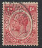 Nyasaland Protectorate  SG 86  SC# 13   Used   see details 