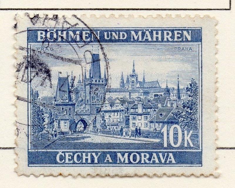 Germany Czechoslovakia 1939-40 Early Issue Fine Used 10K. 116419
