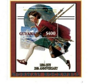 Guyana - 2004 - Norman Rockwell - Souvenir Sheet - MNH