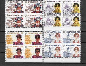 SINGAPORE 1990/1 SG 633/6 MNH Cat £134