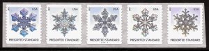 Sc 4808-12 (4812a)  (10¢) Snowflakes PNC/5 #C11111111, MNH