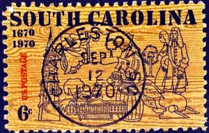 SC#1407 6¢ South Carolina First Day (September 12, 1970) SON