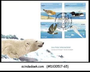 PORTUGAL - 2008 International Polar Year /BIRDS - 4V FDC