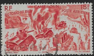 CAMEROUN (FRENCH) SG228 1946 15f ROSE-RED AIR STAMP USED