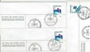 62967 - ITALY - POSTAL HISTORY: Set of 22 cards from SKYING CHAMPIONSHIP 1970