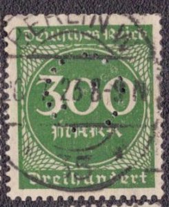 Germany 231 1923 Used Perfin