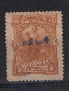 NICARAGUA - 1891 - COAT OF ARMS - 1 - Used -