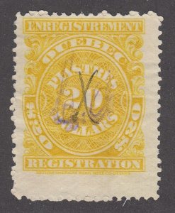 Canada Revenue QR26 Used Quebec Registration Stamp