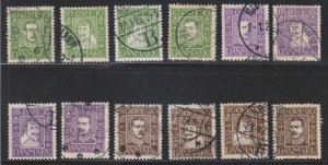 DENMARK Sc 164-175 USED F,VF SCV$93.00 