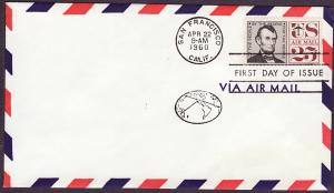 C59 Abraham Lincoln uncacheted FDC