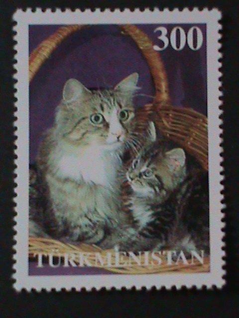 TURKMENISTAN-LOVELY BEAUTIFUL CATS COMPLETE SET MNH -VF WE SHIP TO WORLDWIDE