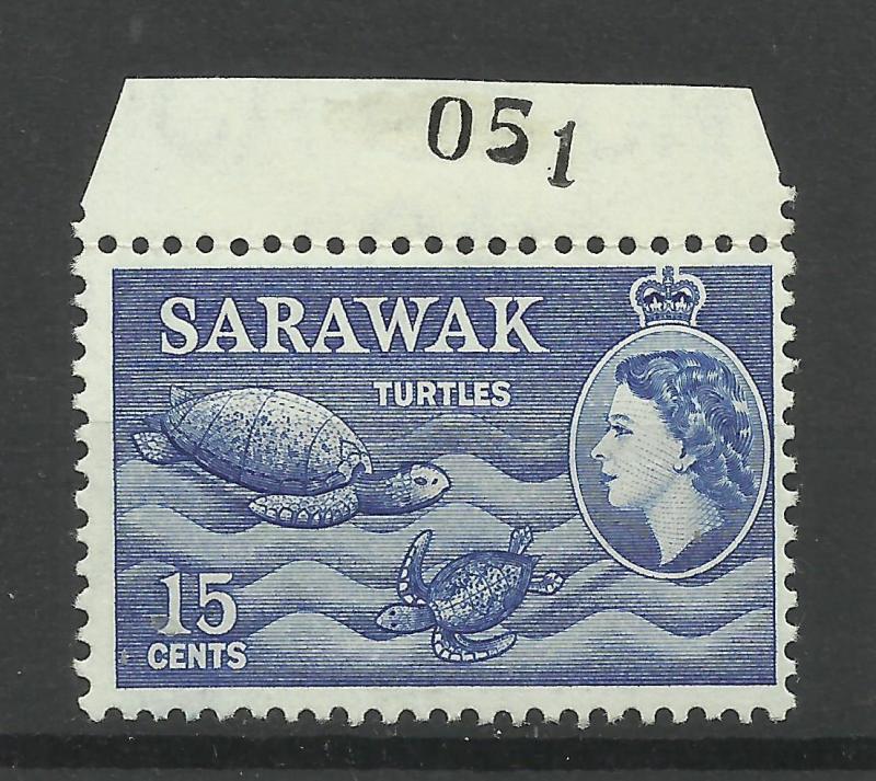 Sarawak 1955, Sg 195, 15c Blue, Unmounted Mint. [1448]