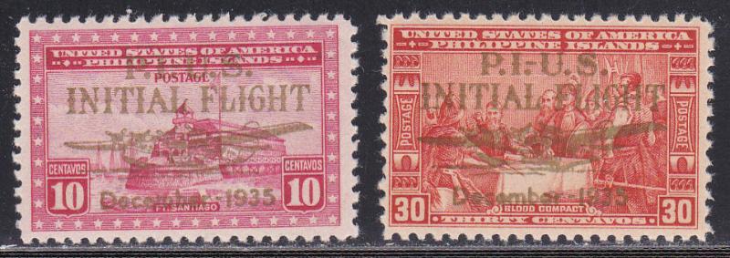 Philippines # C52-53 Philippines - U.S. First Flight Mint LH