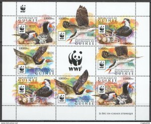 2015 Guinea Wwf Birds Skimmers #11528-11531 Kb(2Set) ** Nw0564