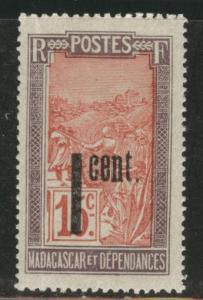 Madagascar Scott 130 MNH** 1921 overprint issue 