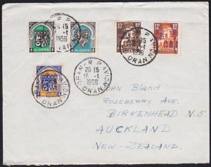 ALGERIA 1956 cover Oran to New Zealand.....................................A6417